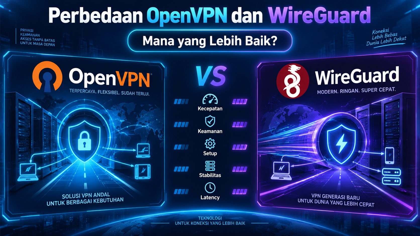 Perbedaan OpenVPN dan WireGuard: Mana yang Lebih Baik?